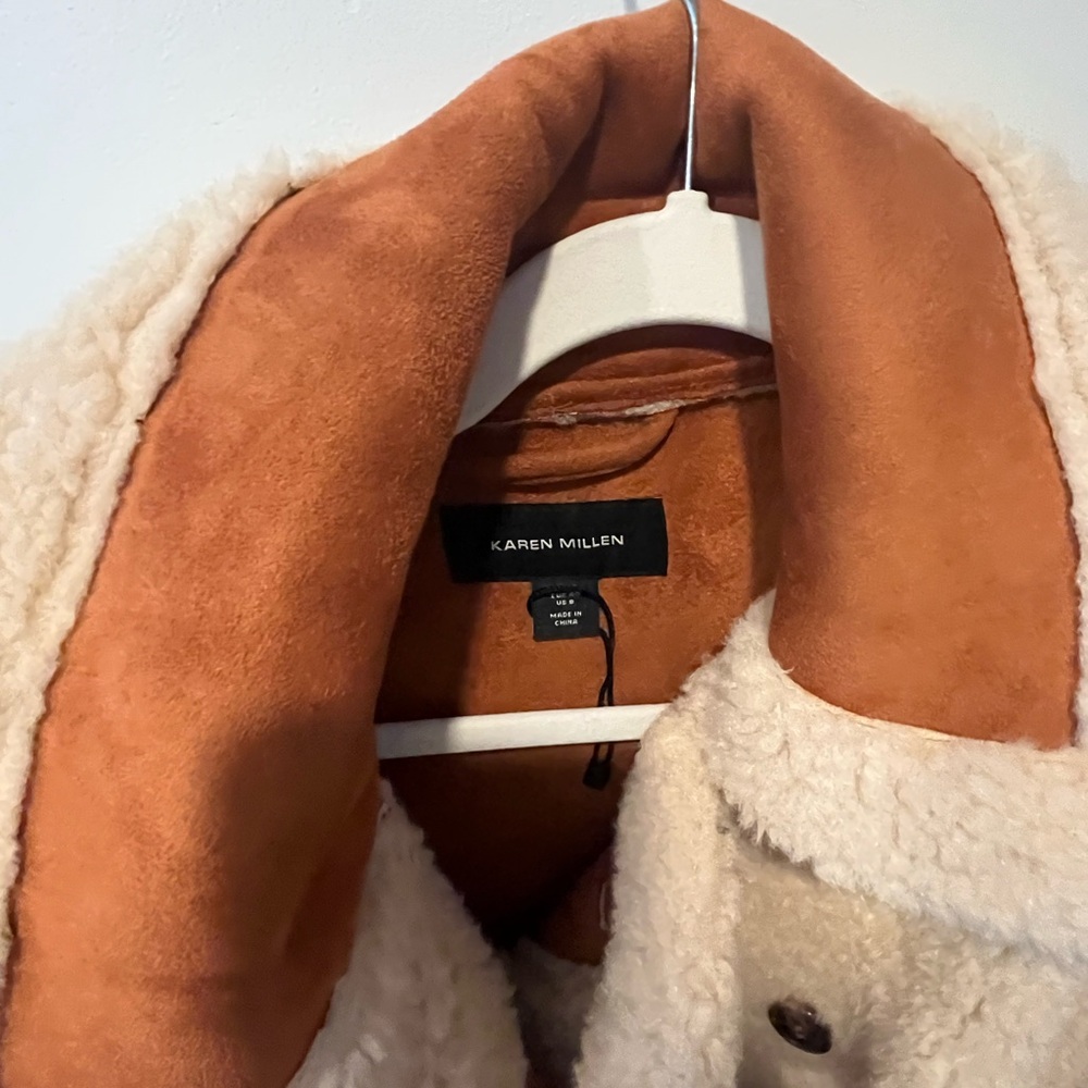 Karen Millen Sherpa teddy coat - Picture 8 of 10